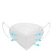 Mascarilla desechable MGTO estándar nacional N95 protección de cinco capas para adultos 3D tridimensional empaque individual doble capa de tela soplada en caliente