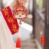 [Qian Li] Colgante de bolsita del zodiaco con bordado de animal en el cuello, accesorios Hanfu, monedero, venta al por mayor