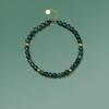 Pulsera de Ágata Verde Acuática para Mujer, Joyería Simple de Año de Nacimiento, Pulsera Tejida a Mano, Regalo de Verano para Novia, Cuentas Hechas a Mano de Estilo Fresco