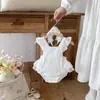Roupas de Verão para Bebês Meninas, Macacão de Renda, Macacão de Princesa para Mês de Nascimento e Cem Dias de Verão, Macacão para Crianças Pequenas, Roupa para Engatinhar