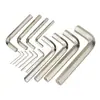 Llave Allen en Forma de L de Acero al Cromo Vanadio Destornillador Hexagonal Único con Cabezas Hexagonales 0.7-0.9-1.3-8mm
