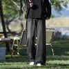 Jeans Lavados Primavera y Otoño 2025 Hombres Estilo Americano Retro Pierna Ancha Pantalones Casuales Rectos Holgados Mujeres