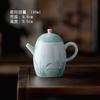 Cuenco de cerámica con juncos pintados a mano y color bajo cubierta, tetera, accesorios para la ceremonia del té, taza de degustación de té, tetera, juego de té de kung fu para el hogar