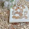 Colgante Natural Flor de Koi Pixiu Cristal Textura Transparente Brillante Accesorios para Pulsera Collar DIY