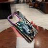 Funda Protectora Anticaídas Mate para Teléfono Móvil Iphone16/17 con Diseño de Ciervo Plumado Estilo Americano y Bandera Americana Manzana 18Pro
