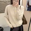 Cárdigan de Punto de Terciopelo de Mapache Estilo Coreano Suave para Mujer 2025 Otoño Nuevo Suéter Chaqueta Top Suave Ceroso