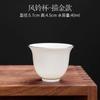 Venta directa de fábrica Porcelana blanca de Dehua Jade de sebo Taza Kung Fu taza personal taza de degustación simple para el hogar Taza de té de cerámica
