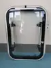 Ventana exterior de RV abatible, Ventana de esquina redondeada, Vidrio templado de una capa con mosquitero, Accesorios para vehículos comerciales y vehículos de viaje
