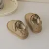 Botas de Nieve para Bebé, Botines Cortos Espesos de Terciopelo para Niños y Niñas, Estilo Invierno, Zapatos de Algodón Suaves para Niños Pequeños, Modernos