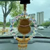 Nuevo Brocado de la Dinastía Song Gato de la Fortuna Colgante de Cristal Colgante para Coche Bolsa de Dinero Colgante Espejo Retrovisor del Coche Adorno Bolsa de Regalo Colgante Lujo Ligero