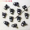 Joyería para arte de uñas de dibujos animados Kulomi Jade Perro Canela Zorro pequeño Oso Kitty Gato Calcomanía para uñas DIY Decoración de resina al por mayor
