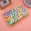 Ligas para el cabello sin costuras de alta elasticidad, gomas para atar el cabello, cordones para el cabello, serie de colores otoño/invierno, venta al por mayor y envío directo para coletas altas