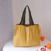 Bolsa de Compras Plegable de Nailon a Color de Nuevo Diseño Transfronterizo, Bolsa de Compras Portátil de Gran Capacidad, Bolsa de Compras para Supermercado, Bolso de Mano