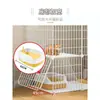 Gaiola para gatos casa interna espaço super grande livre Villa para gatos gato filhote pequeno duas camadas sem vaso sanitário integrado