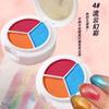 [Registro a Todo Color] Marca Asha Reya Paleta de Sombras de Ojos Color Tierra Perlado Tricolor Puré de Papa Outlet de Fábrica