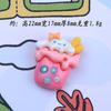 Perro grande de dibujos animados, nuevo, comida y juego, cuerda para el pelo DIY, pasador, llavero, colgante, joyería, accesorios de resina, venta al por mayor