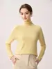 ¡Uso Versátil! Suéter 100% Cachemir Puro para Mujer, Cuello Alto, Agradable para la Piel, Suéter de Punto Suave y Esponjoso, Top Base de Cuello Alto