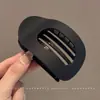 Pinza de acetato plana con garra estilo coreano para mujer, pinza para el pelo elegante y exquisita para la parte posterior voluminosa de la cabeza, peinado semi-recogido, pinza de tiburón grande