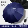 Paraguas publicitario personalizado, paraguas de regalo comercial, paraguas para lluvia o sol, con impresión de logo, paraguas manual de 8 varillas, adecuado para negocios y hoteles, paraguas de sombrilla de vinilo negro