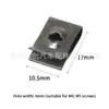 Base de Tornillo para Matrícula de Coche Clip en Forma de U Clip de Modificación de Coche Clip de Protección Metálico para Guardabarros Interior Parachoques