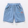 Shorts Jeans Cargo Frescos e Modernos de Verão para Meninos 2025 Novas Calças Casuais na Altura do Joelho Calças Largas de Verão para Crianças