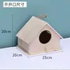 Caja de Cría Nido de Pájaro de Madera Maciza Piel de Tigre Peonía Periquito Nido de Pájaro Nido Colgante Nido de Loro Jaula de Pájaro Cálida Accesorios Suministros