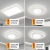 Luces de sala de estar 2025 nuevas lámparas Guangdong Zhongshan, ambiente simple moderno, paquete para toda la casa, combinación de iluminación de techo