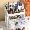 Caja de Almacenamiento de Escritorio Estante de Almacenamiento de Cosméticos Herramientas para Uñas Caja de Lápices Labiales Tipo Cajón Artículos Varios Estante de Almacenamiento de Mascarillas