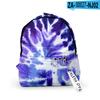 2021 Amazon Transfronterizo Nuevo Tie-Dye Estudiante Diario Impreso en 3D Calle Tela Oxford Mochila Cordón de Moda