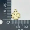 Colgante de Corazón de Diamante Dorado Claro Desmontable Accesorios de Joyería Metálica Colgante para Collar Pulsera Accesorios para Ropa