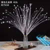 Fogos de Artifício Cana Flores Artificiais Materiais DIY Grama Pavão Grama Bigode de Dragão Decorações de Bola de Fogos para Vitrine Cana Rosa Flores Falsas