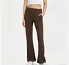Pantalones de campana de yoga transfronterizos para mujer, cintura alta, adelgazantes, ligeramente acampanados, pierna ancha, levanta glúteos de melocotón, pantalones largos para deportes y fitness, pantalones deportivos