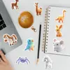 50 Pegatinas de Animales Graffiti 3D, Decoración Creativa Transfronteriza Personalizada de Animales de Dibujos Animados para Tazas de Agua, Teléfonos Móviles, Equipaje