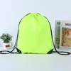 Bolsa de poliéster con cordón en blanco Evento de Maratón Publicidad Bolsa de almacenamiento deportiva Bolsa universal con cordón Lista para la venta