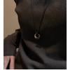 Collar Largo de Dona con Diseño Nicho Estilo Coreano Primavera y Verano Gota de Aceite Cuerda de Cuero Hecho a Mano Cadena para Suéter