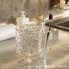 Copo para Enxaguante Bucal com Alto Apelo Estético, Design de Ondas de Água Gélida, Copo para Escova de Dentes, Copo para Enxaguante Bucal, Copo Transparente, Copo de Água, Copo para Escova de Dentes