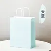Bolsa de Papel Marrom para Embalagem Café Chá com Leite Bebida Assada Sacola para Levar Presente de Feriado Bolsa de Embalagem de Natal Personalização