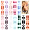 Caja de Set de Puntas para Uñas Manicura Sólida Color Mate con Brillo Estilo Francés de 288 Piezas, el Más Vendido de Amazon