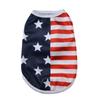 Nueva Camiseta de Verano de Amazon con Estampado de Estrellas para Mascota Gato y Perro, Chaleco Delgado Transpirable con Bandera del Día de la Independencia Americana