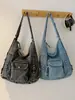 Mochila para Mujer Estilo Bosque Vintage Shuai Mijia 2026 Nueva Bolsa de Hombro de Gran Capacidad Mochila de Viaje Bolso Tote de Mezclilla