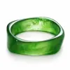 Pulseira de Resina Cor Café Tinta Lavada Retrô Europeia e Americana Bracelete Curvo Feminino Anel de Melhor Amiga Joia de Mão da Moda de Alta Qualidade Venda por Atacado