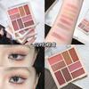 Sombra de ojos coreana de principios de otoño de ocho colores, tonos tierra, mate, perlada, con destellos finos, paleta marrón anaranjada, asequible para estudiantes, sombra de ojos en paleta, ins