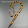 Cordón para Colgante de Tubo Recto de Ámbar Sintético Tejido a Mano, Cordón para Colgante de Columna Recta, Cordón de Cadena de Cuentas, Cadena para Suéter
