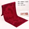 Regalo del Evento de la Reunión Anual Cachemira Rojo Chino Logo Bordado Personalizado Bufanda Roja con el Carácter para Bendición Bufanda Roja Rojo Brillante