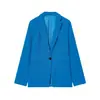 Exportação Transfronteiriça Roupas Femininas Outono e Inverno 2025 Estilo Europeu e Americano Blazer + Colete de Alça + Conjunto de Calça Casual para Mulheres