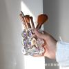 Estilo Ins Coreano Criativo Porta-Caneta de Vidro Nicho Decorativo Balde para Pincéis de Maquiagem Porta-Caneta de Sobrancelha Fofo para Menina Armazenamento de Mesa