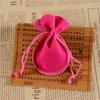 Paquete Creativo Bolsa de Terciopelo para Joyería Linda Bolsa de Terciopelo con Forma de Calabaza en U Bolsa para Anillos, Aretes, Collares