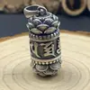 Colgante de plata de ley 925 con mantra Shurangama de loto collar con mantra de seis caracteres de plata de ley para hombres y mujeres regalo de cumpleaños