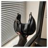 Bolso de axila de media luna de moda para mujer 2025 Nueva moda de verano Bolso dumpling con lazo Bolso de hombro para ir al trabajo