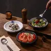 Bol de Sashimi estilo japonés transfronterizo Vajilla Comercial de Cerámica Creativo Bol de Verduras Tinta Salpicada Bol Salah Vintage Bol de Postre Bol para el Hogar